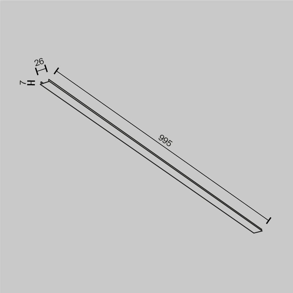 Декоративная накладка Maytoni Technical TRA034DO-1B