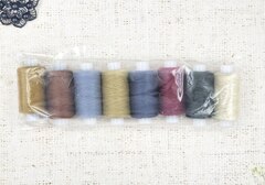 Нитки х/б-10, 180 м, 8 шт, ассорти