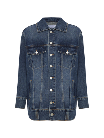 Джинсовая куртка синий