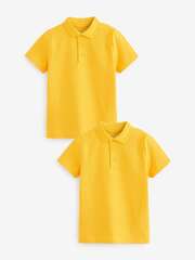 Поло школьное для мальчика Next 939-593, 2 шт., Желтый