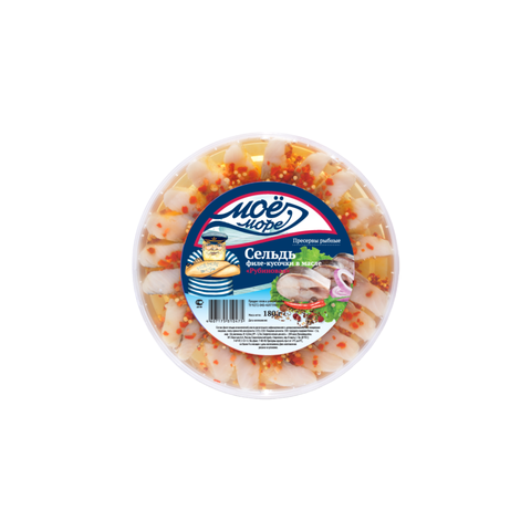 180 гр Рубиновая сельдь филе-кусочки 1/50 
