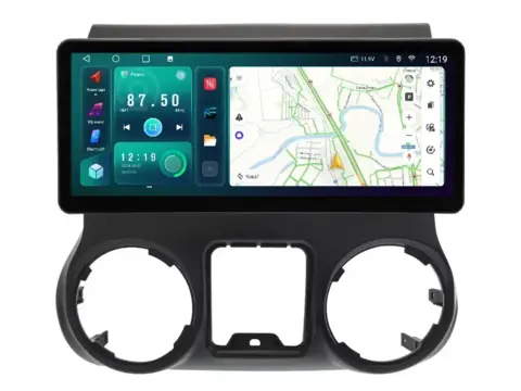 Магнитола для Jeep Wrangler (2011-2017) Android 11 6/128GB QLED DSP 4G модель JP-009TS18