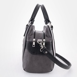 Сумка Саломея 989 мульти итальянский серо-черный