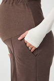 Брюки для беременных 17472 коричневый меланж