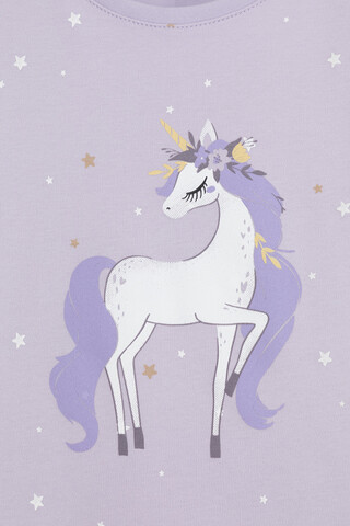 пижама  для девочки  К 1621/лепесток орхидеи,звездочки