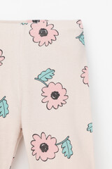 шорты  для девочки  КР 400797-1/бежевый,нежный цветок к549