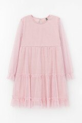 платье  для девочки  К 5854/розовый жемчуг