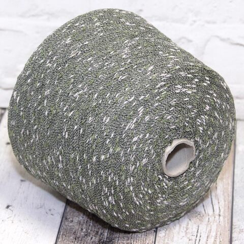 Фасонный меринос A ZETA FILATI VIENNA 800 белый с зеленым