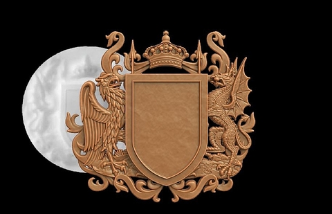 Силиконовый молд № 455 Герб фамильный