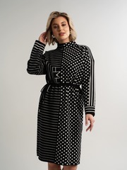 Платье Латута (черно-белое) П15105-18М LT Collection