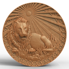 Силиконовый молд Знак зодиака Лев 3 см