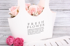 Сумка для цветов, Белая, 20*40*10 см, 1 шт.