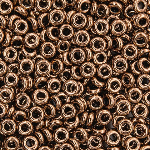 Японский бисер TOHO Demi 8/0 (№221), металлизированный, непрозрачный глянцевый