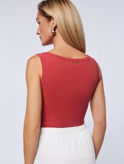 Топ облегающий из эластичного хлопка  D43.162 (113853)