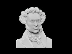 Силиконовый молд № 393 А.С.Пушкин