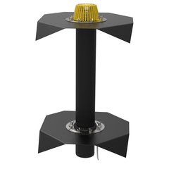 Воронка кровельная двухуровневая ТП-09.100/6/B-Э