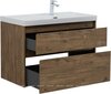 Aquanet 365928 Тумба с раковиной Nova Lite 2.0 90 R 2 ящ. цв. дуб рустикальный (365928)