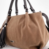 Сумка Саломея 607 эко-замша песочный