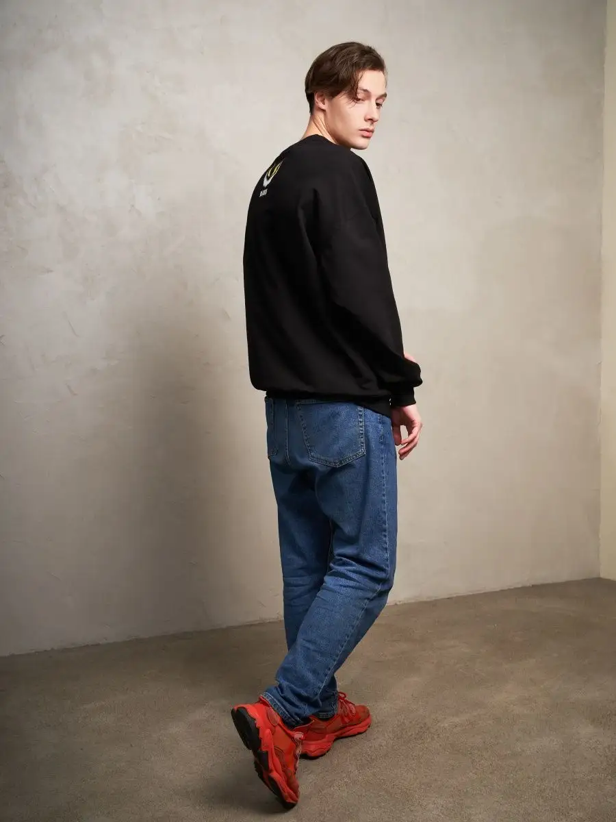 Лонгслив оверсайз женский мужской спортивный с принтом аниме