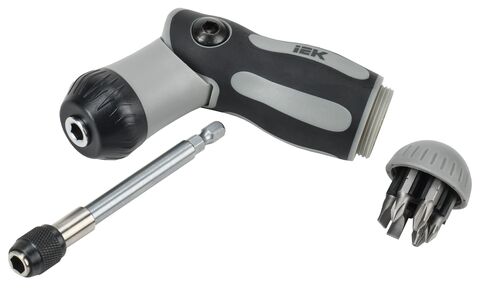 ARMATOOL Отвертка реверсивная 2-поз. с наб. бит Т2 7шт IEK