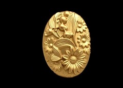 Силиконовая форма Камея Букет № 39