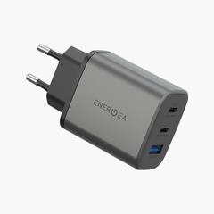 Сетевое зарядное устройство Energea AmpCharge 65W, Темно-серый | Gunmetal
