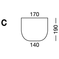 Elastic sheet / model C / blue