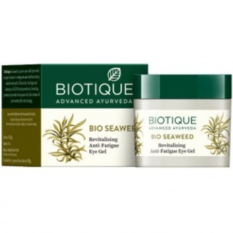 BIO SEAWEED Revitalizing Anti-Fatigue Eye Gel, Biotique, (МОРСКИЕ ВОДОРОСЛИ Гель от тёмных кругов вокруг глаз, Биотик), 15 г.