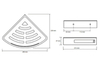 Bemeta 153102390 CYTRO: Угловая полочка для мыла, черная
