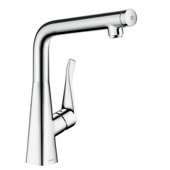 Смеситель для кухни с Г-образным изливом Hansgrohe Metris Select 14883000 фото