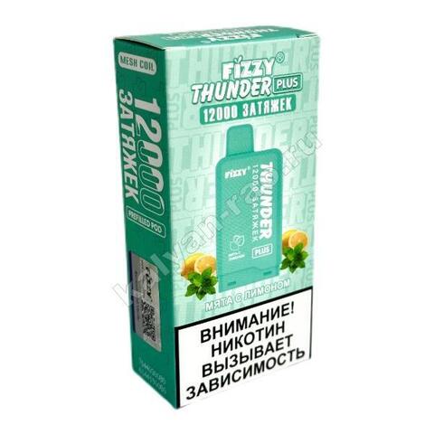 Картридж Fizzy Thunder Plus 12000 затяжек - Мята Лимон