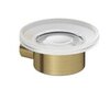 Kludi 58985N0 Vela R Мыльница настенная, (белое матовое стекло), Brushed Gold