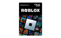 Карта оплаты Roblox 50 EUR EU [Цифровая версия] (для ПК, цифровой код доступа)