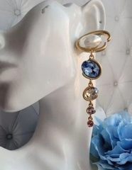 Серьги длинные OSCAR DE LA RENTA с подвесками