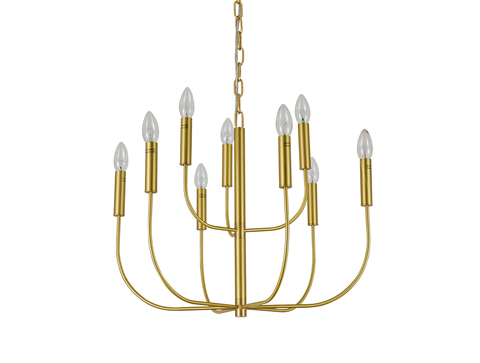 Подвесная люстра Newport BRIANNA 34909/C brass, М0071442