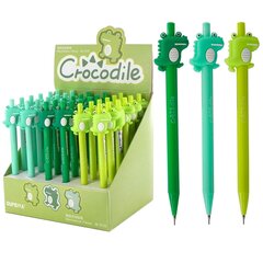 
          Карандаш механический Alingar HB, "Крокодилы", без ластика, 0,7 мм, пластик. корпус ассорти, 36 шт/уп, картонный стенд