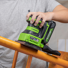 Плоская шлифмашина Greenworks G24SS14 24V аккумуляторная, без АКБ и ЗУ