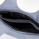 Сумка Саломея 507 гладкий серо-голубой