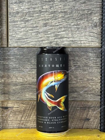 Sergacore Smoothie Желтощёк Персик, Клубника, ч. смородина, малина 0,45 л. ж/б