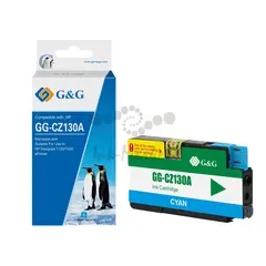 Картридж струйный G&G GG-CZ130A голубой (26мл) для HP DJ T120/T520