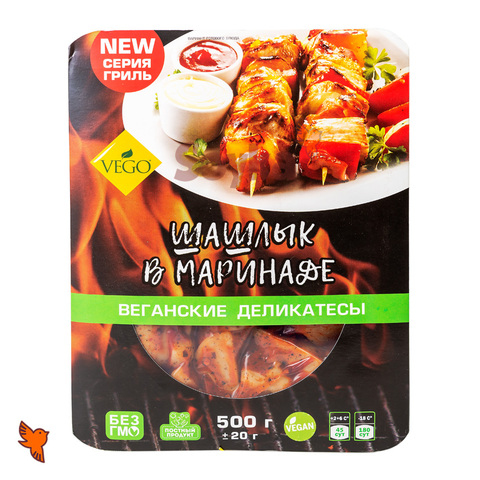 Шашлык растительный в маринаде «Вего», 500г