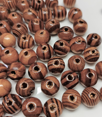 Бусины пришивные дерево, р. 10-12 мм