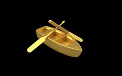 Силиконовый молд лодка с веслами 3 D
