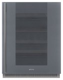 Винный шкаф SMEG CVI138RS3 (петли справа) серебристое стекло