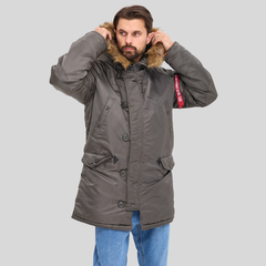 Парка Alpha Industries N-3B Slim Fit Rep. Grey (Серая)