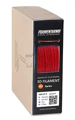 Пластик для 3Д принтера Filamentarno! ABS GF-4 красный, 4% стекловолокна 750 г, 1.75 мм