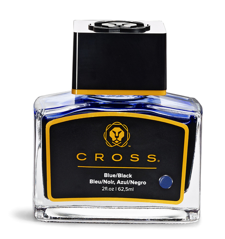 Чернила во флаконе Cross для перьевых ручек, 62,5 ml, Blue-Black, блистер (8945S-3)
