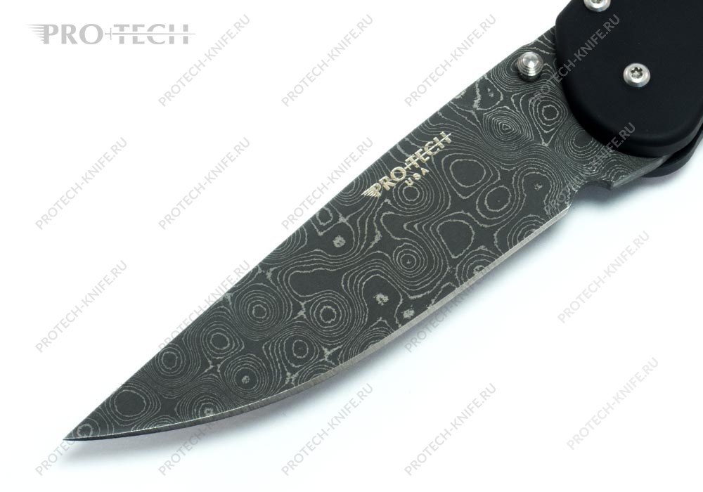 Нож Pro-Tech Custom 1851 Double Action Defiance Damascus - фотография 