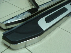 защита порогов Geely X7 порог-площадка с крепежом C173AL