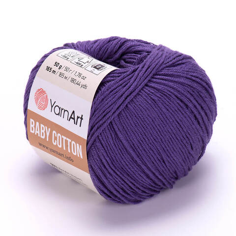 Пряжа Baby Cotton (Бэби Котон) Фиолетовый. Артикул: 455